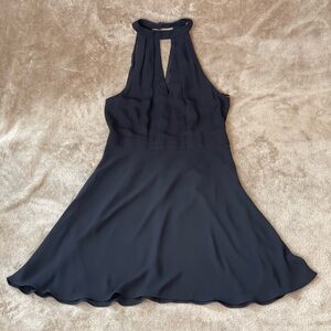 Express Black Sleeveless Backless Dress